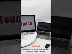 가득 찬 시야 각도와 23.8 인치 PCAP 터치 모니터 16시 9분 비율