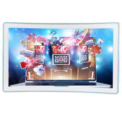 Gaming 32 Inch Curved Touch Screen Monitor Waterproof Anti Vandal OEM
